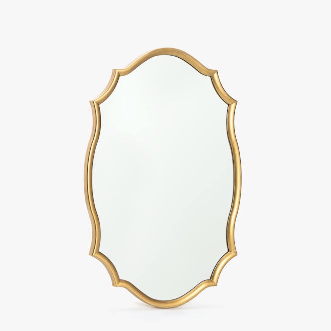 Golden Wavy Frame Mirror