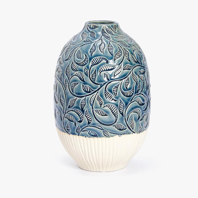Engraved Ceramic Vase