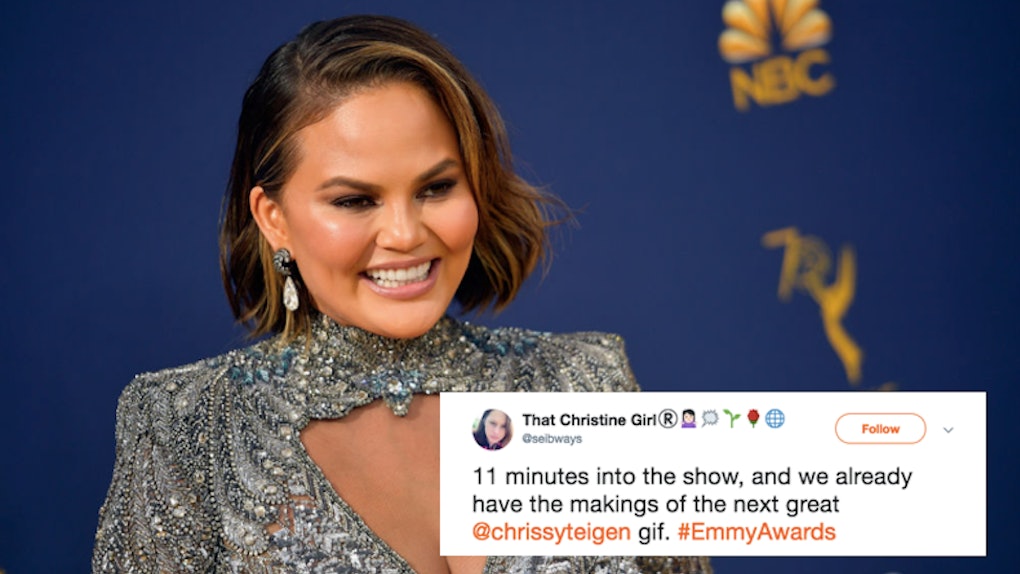 Chrissy Teigen's 2018 Emmy Awards Reaction Is What Memes Are Made Of