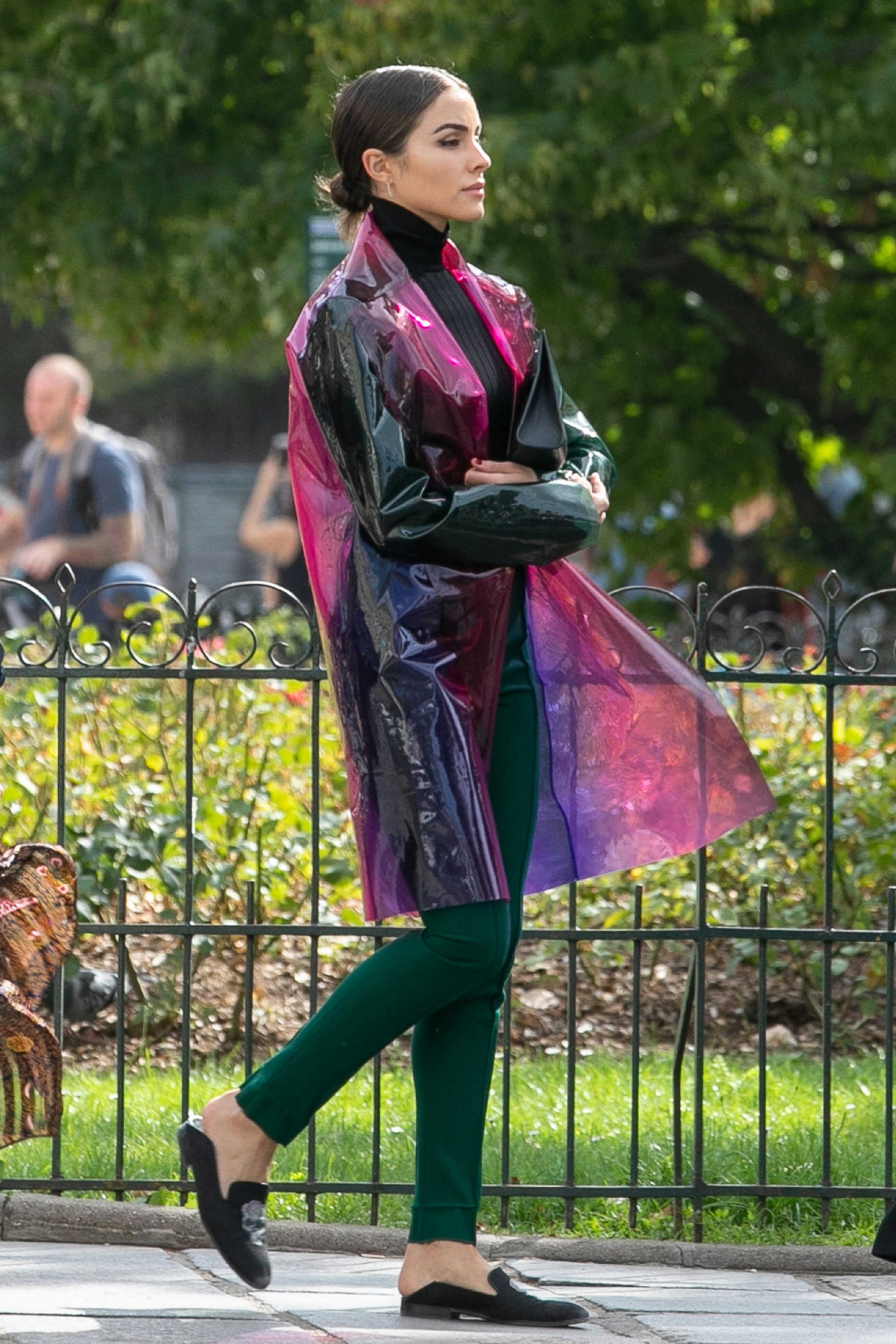 Shiny Pvc and Plastic:  Rainwear fashion, Raincoat fashion, Vinyl clothing