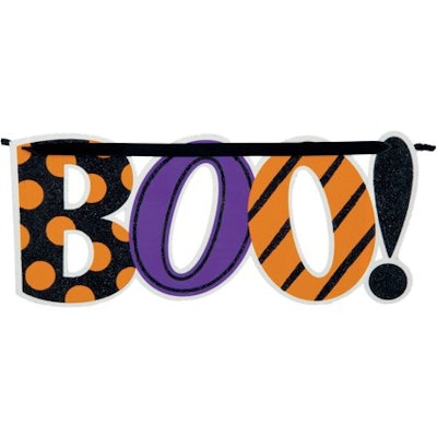 Boo Hanging Sign Halloween Decoration