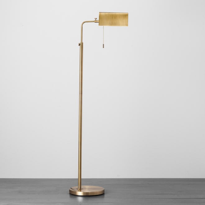 Hearth & Hand with Magnolia Brass Library Floor Lamp