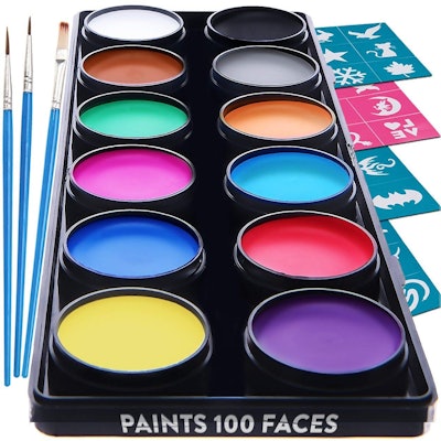 Blue Squid Face Paint Kit for Kids Review: Lovely Painted Faces