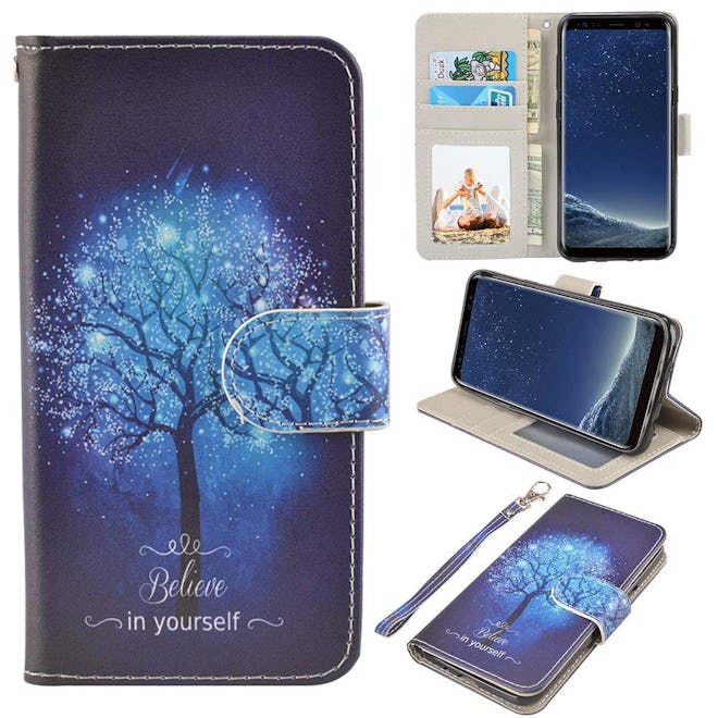 Galaxy Tree Phone And Wallet Case