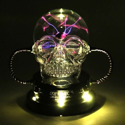 Halloween Plasma Skull Black - Hyde and Eek! Boutique