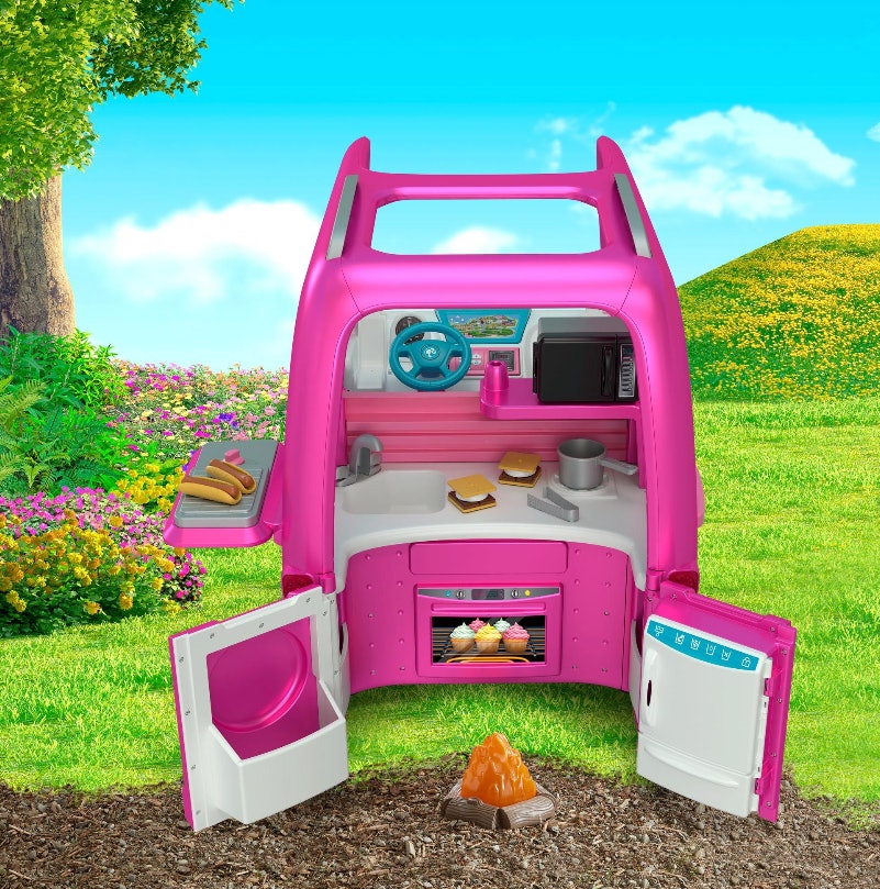 barbie car camping adventure