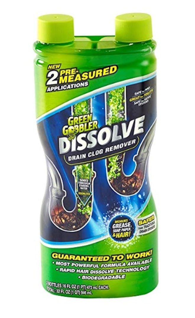 Green Gobbler Dissolve Liquid Hair & Grease Clog Remover, 16 oz (2 Pack)