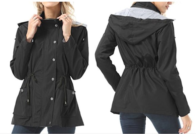 FISOUL Raincoats Waterproof Lightweight Rain Jacket