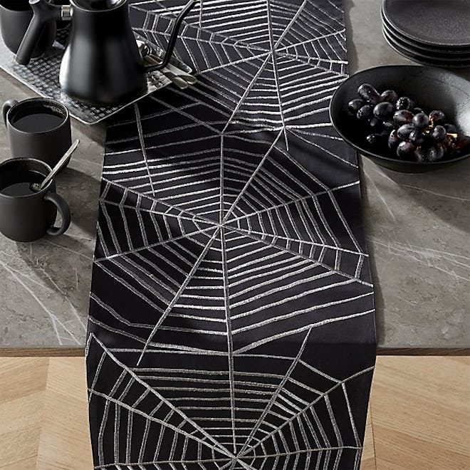 Spiderweb Embroidered Table Runner