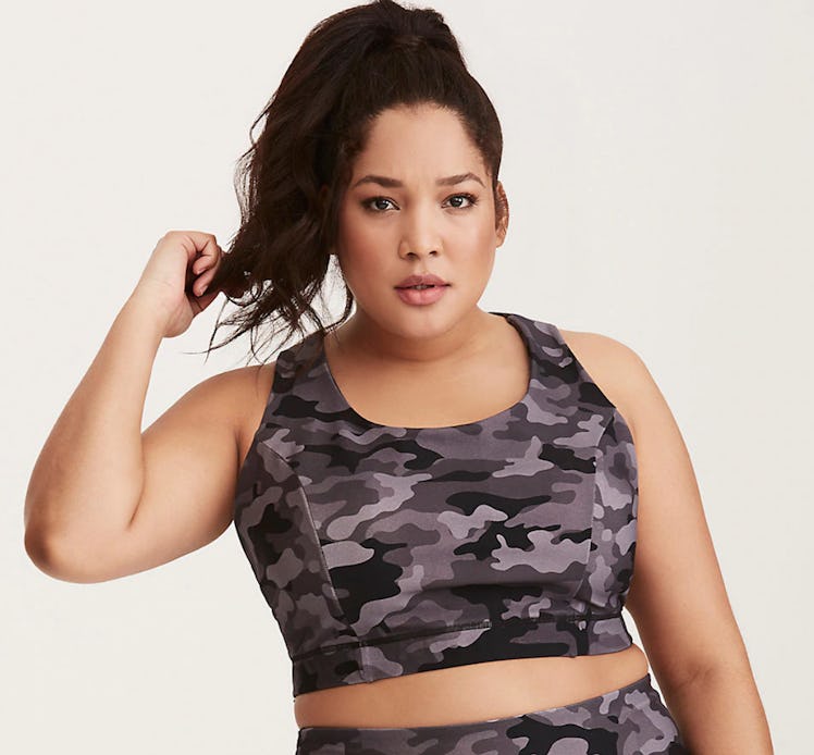 Camo Strappy Sports Bra