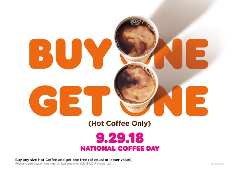 Here's How To Get Free Dunkin' Donuts Coffee In Honor Of National