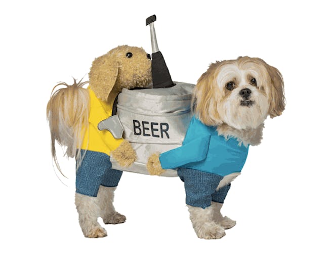 Carrying Beer Keg Dog Costume