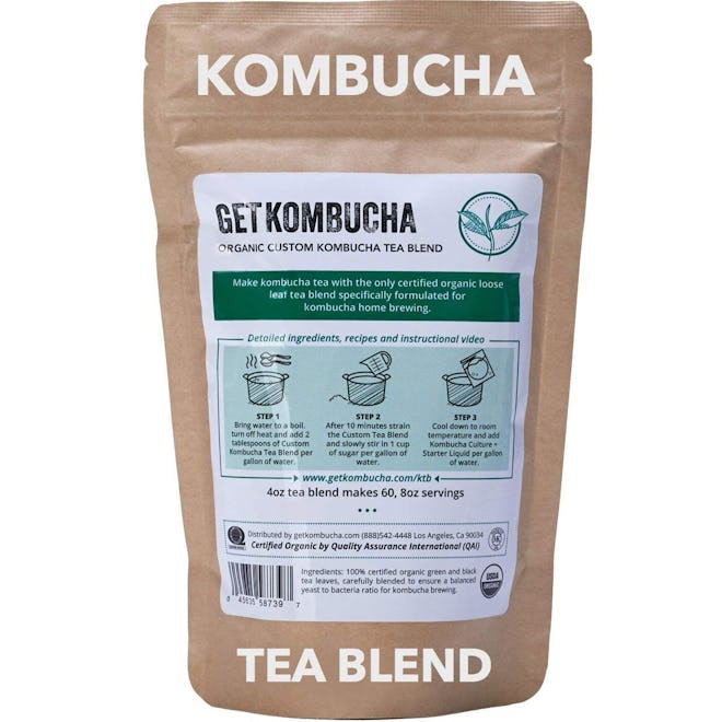 Get Kombucha, Certified Organic Kombucha Tea Blend
