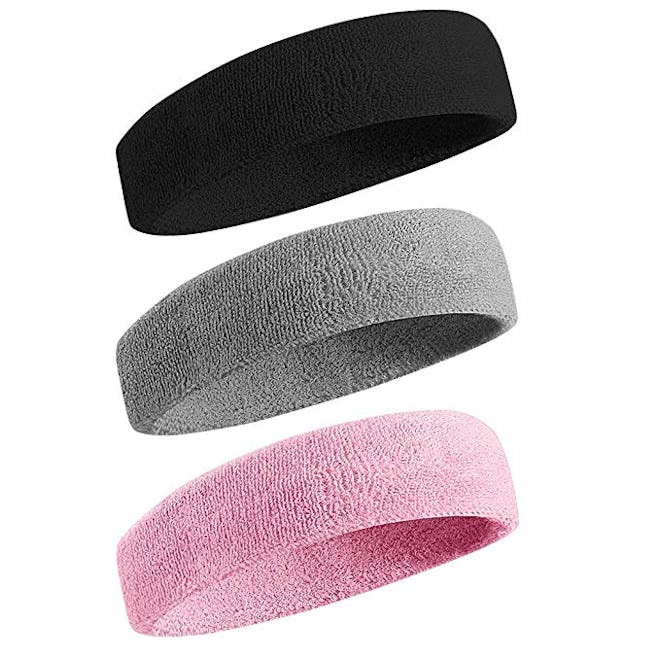 BEACE Sweatbands Sports Headband (Three-Pack)