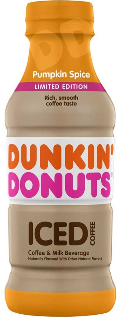 Dunkin' Donuts' Pumpkin Spice Bottled Iced Coffee Is Available For A