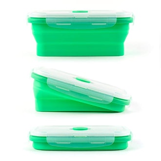 Vremi Silicone Food Storage Containers, Set Of 4