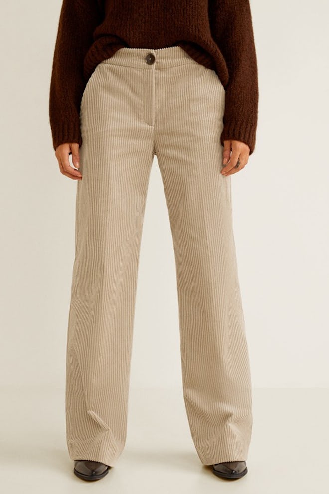 Corduroy Straight Trousers