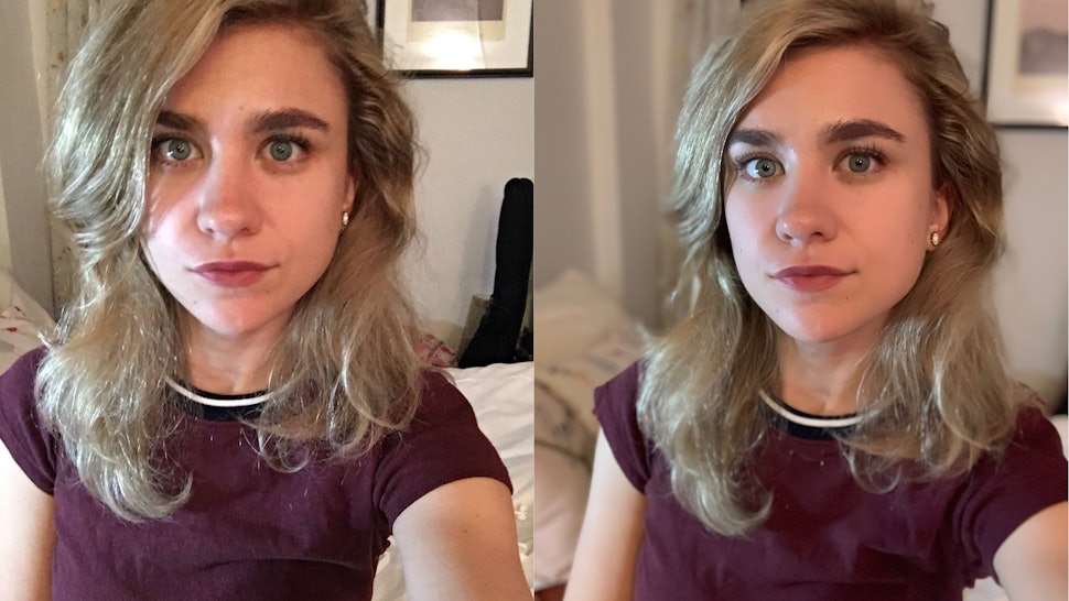Emma Lord / Bustle. iphone 6s vs XS selfie