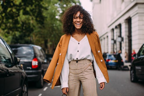 A model wearing a fall jacket
