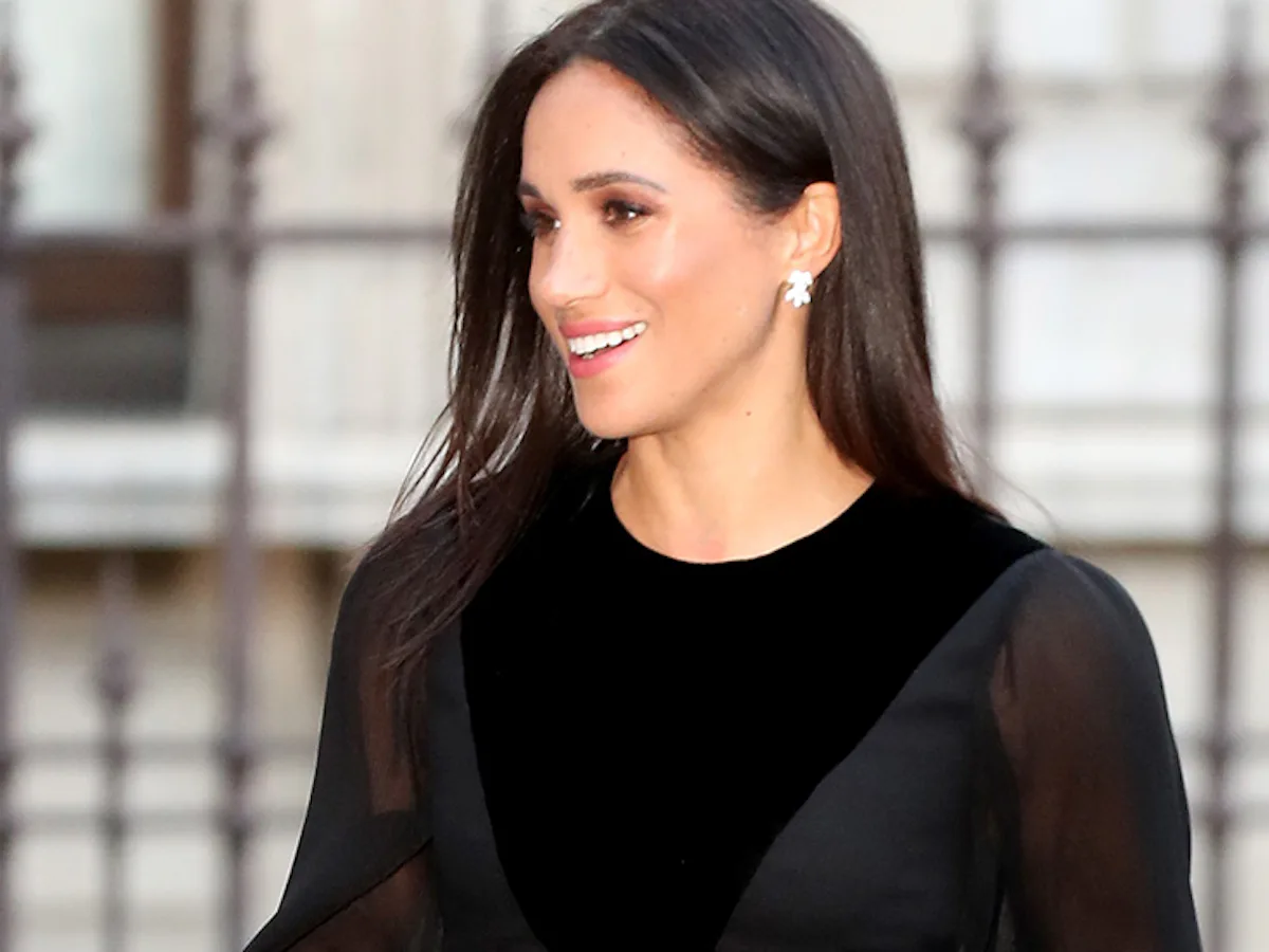 Meghan Markle's Black Givenchy Dress Just Made The *Long* Black Dress A Thing & I'm Here For It Meghan Markle's Black Givenchy Dress Just Made The *Long* Black Dress A Thing & I'm Here For It