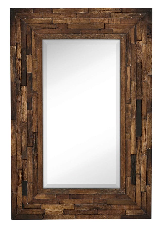 Rustic Natural Wood Framed Wall 