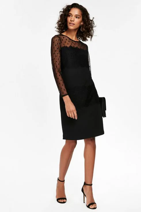 meghan markle sheer black dress 2018 Oceania Exhibit Opening Meghan Markle Black Dress