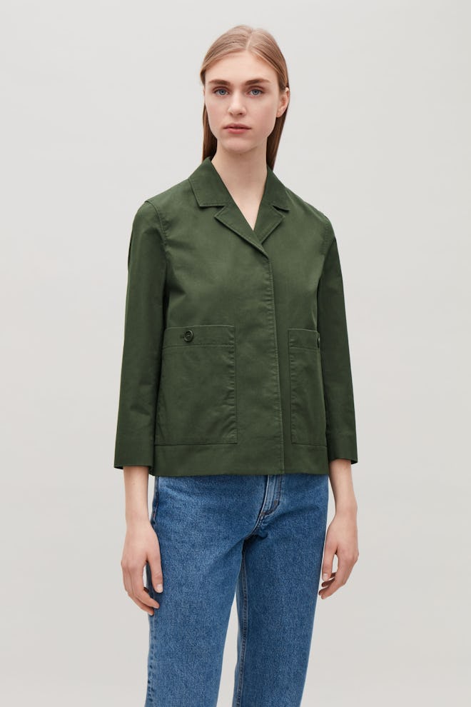 Cropped Jacket With Pockets