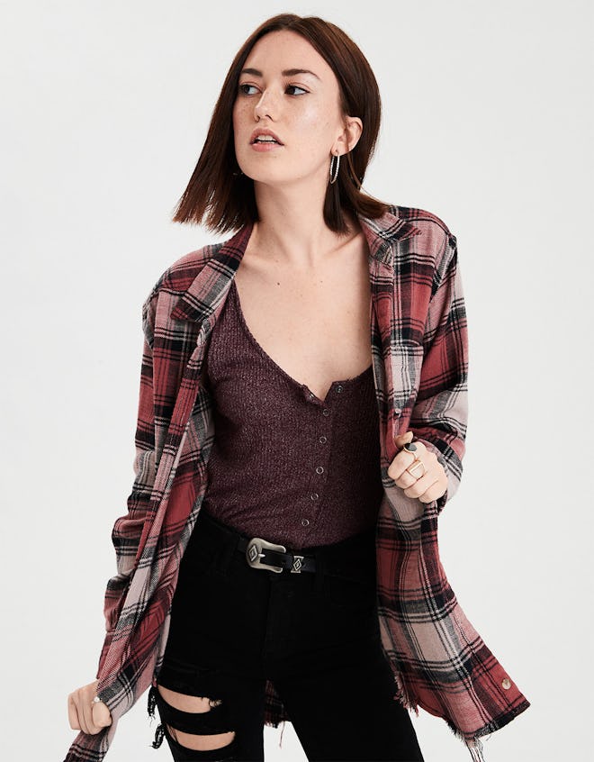 AE Destroy Flannel Button Up Shirt