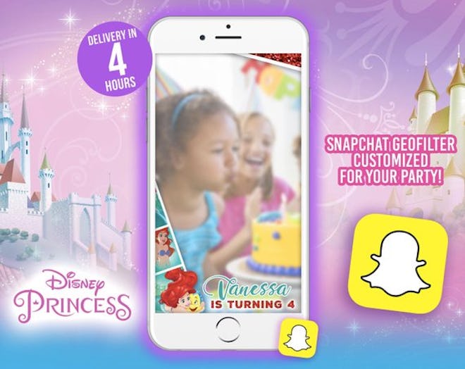 Disney Princess Ariel Birthday Snapchat Filter