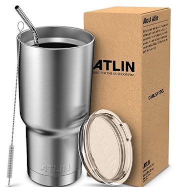 Atlin Stainless Steel Tumbler With Straw, 30 oz