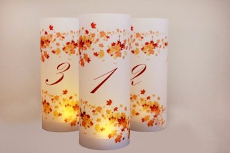 Fall Wedding Table Numbers