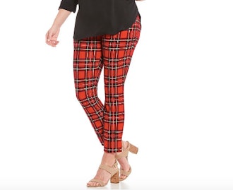 Luxe Ponte Plaid Ankle Pant