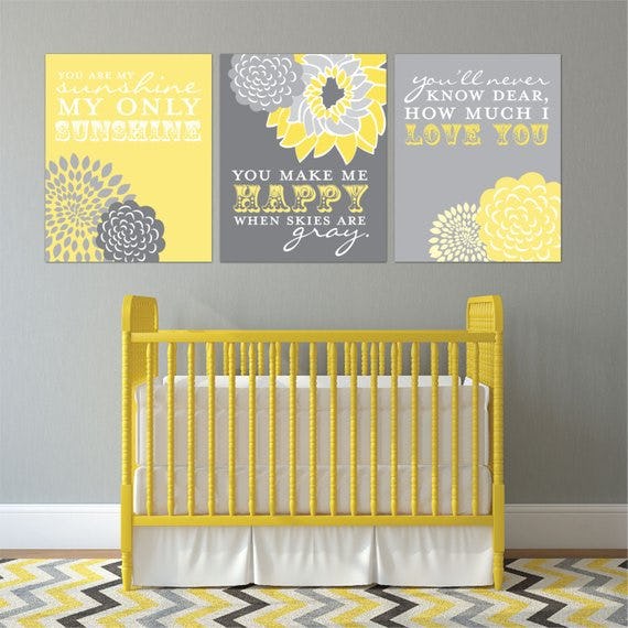 yellow nursery ideas