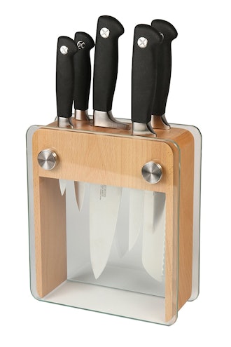 Mercer Culinary Genesis 6-Piece Forged Knife Block Set