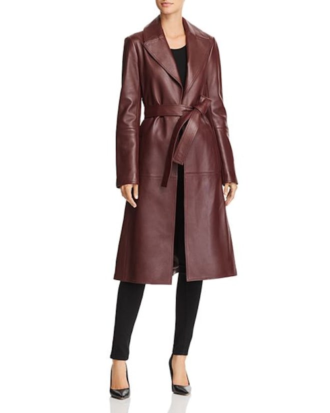 Leather Trench Coat 