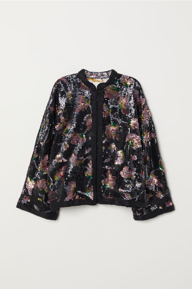 Sequin-Embroidered Jacket