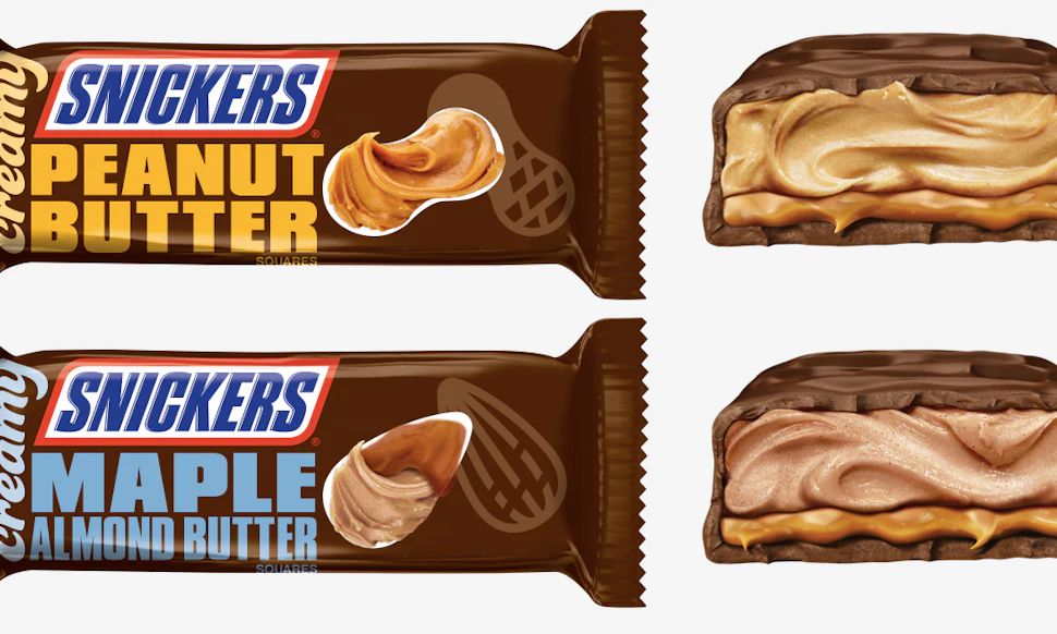 Snickers Variations New Creamy Snickers In Maple Almond, Almond, & Peanut Butter Flavors ...