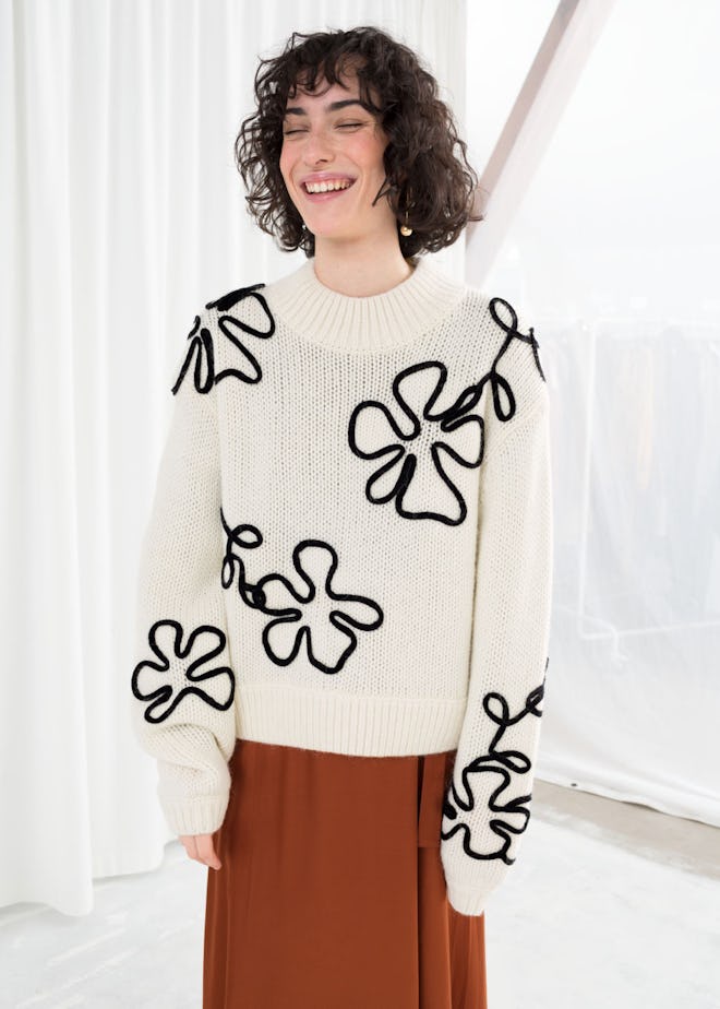Floral Rope Sweater