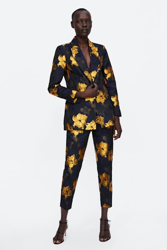 Floral Jacquard Suit