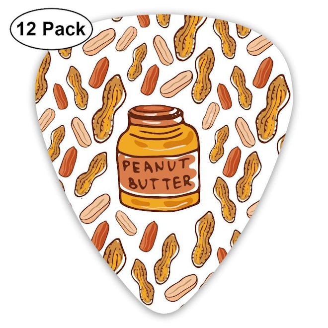 WOODRAIN Peanuts Butter Jar Sketched Nuts Guitar Picks 