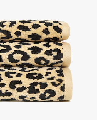 Leopard Print Jacquard Towel