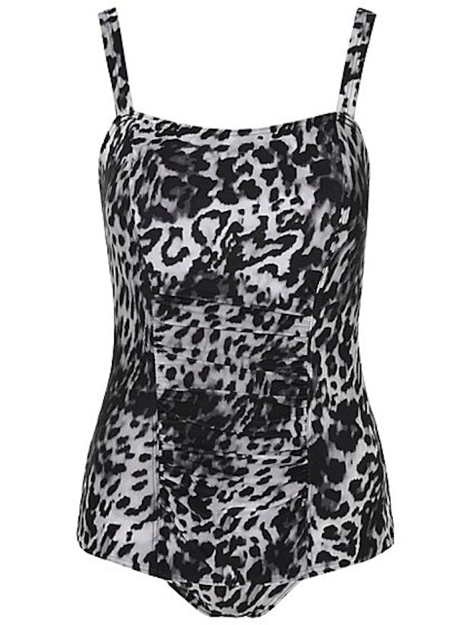 Black Leopard Print Swimsuit