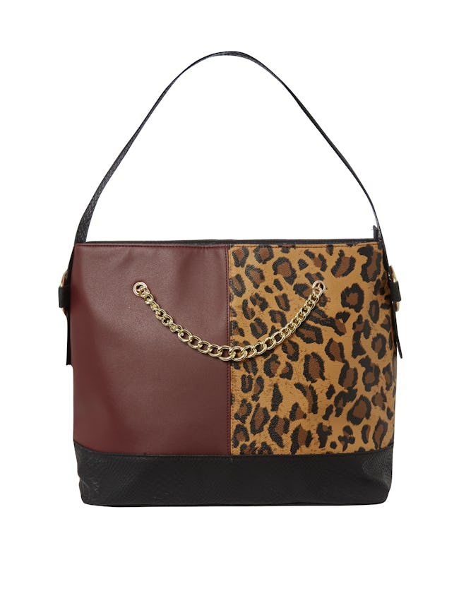Leopard And Burgundy Bag