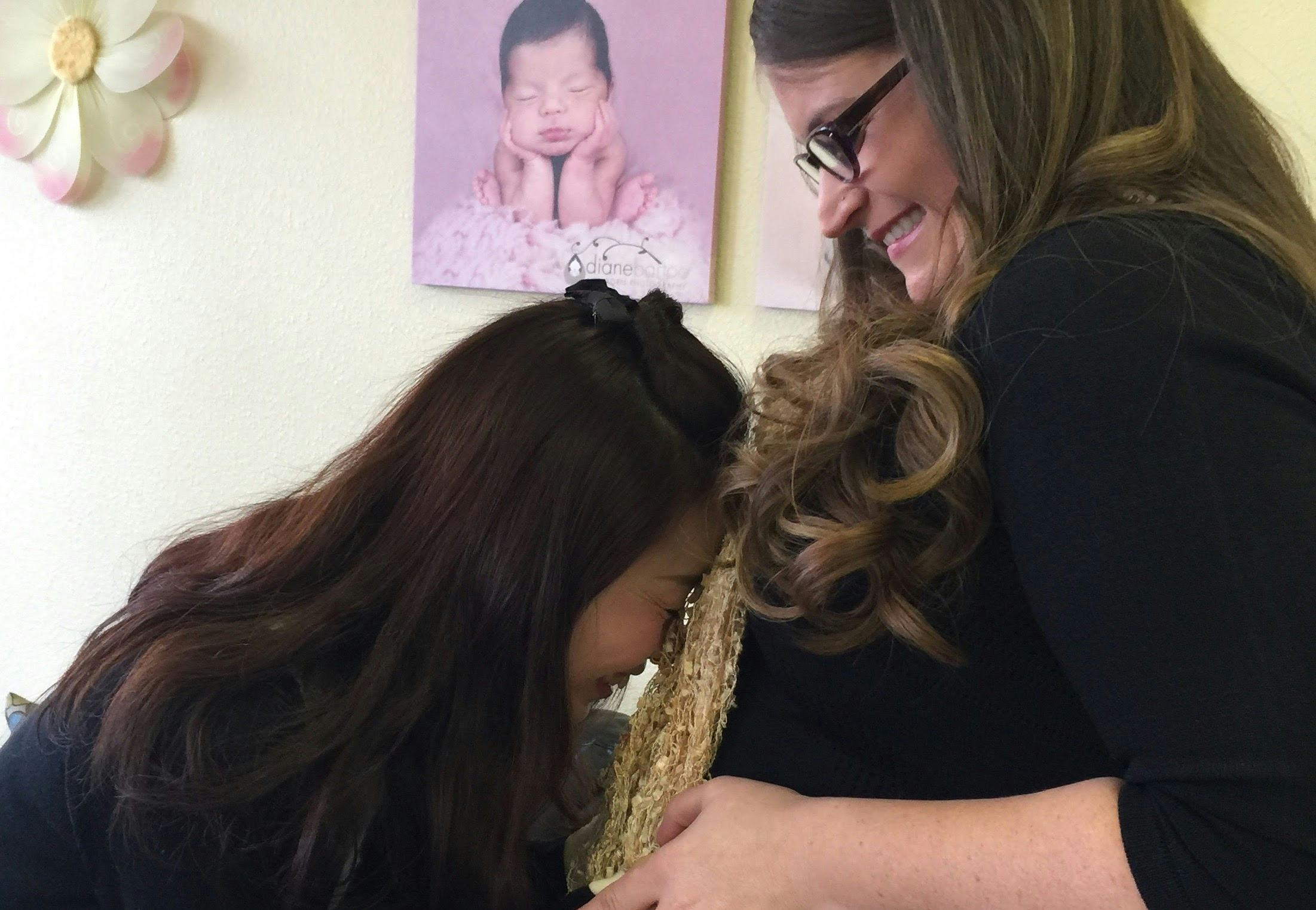 A surrogate mother pregnant and anot