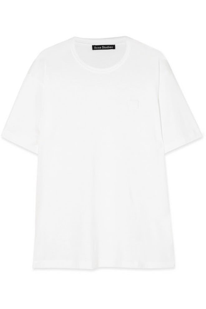 Nash Face Appliquéd Cotton-Jersey T-Shirt