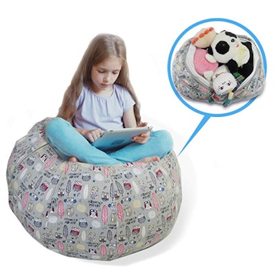 Stuffed Animal Storage Bean Bag Chair