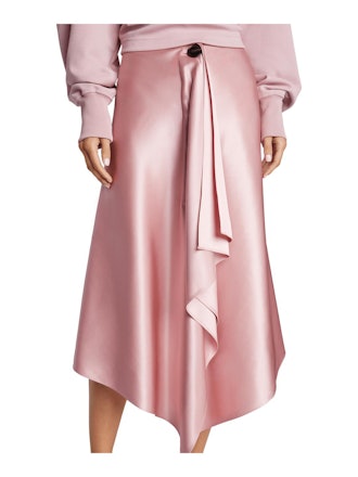 Silk A-Line Blanket Skirt