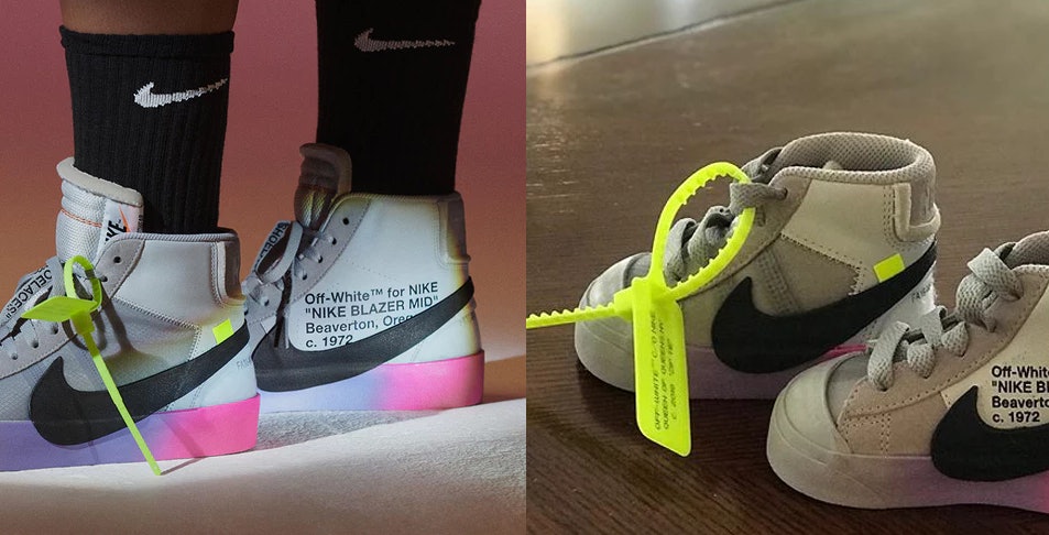 nike off white baby shoes