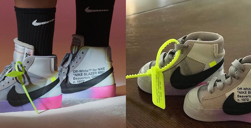 Agacharse Habitat Erudito Serena Williams' Daughter Just Got Baby Sized Off-White Nike Shoes
