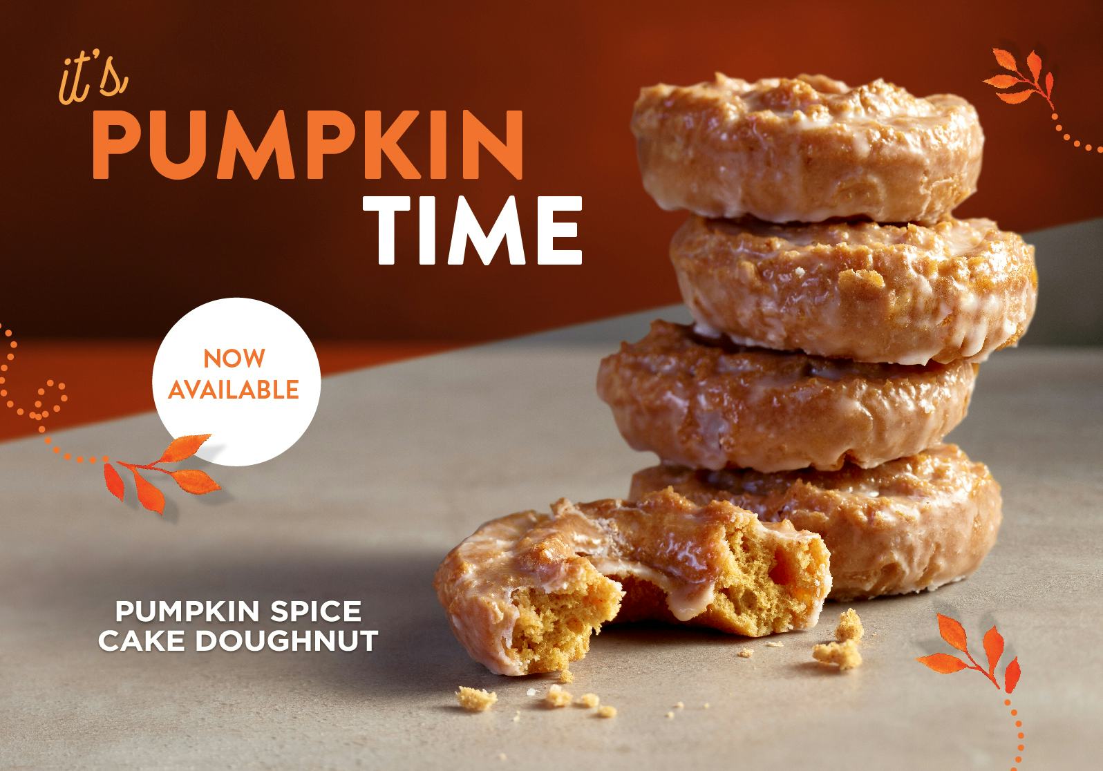 Krispy Kreme S Pumpkin Spice Cake Doughnut Is Finally Here To Dunk Into Your Psl